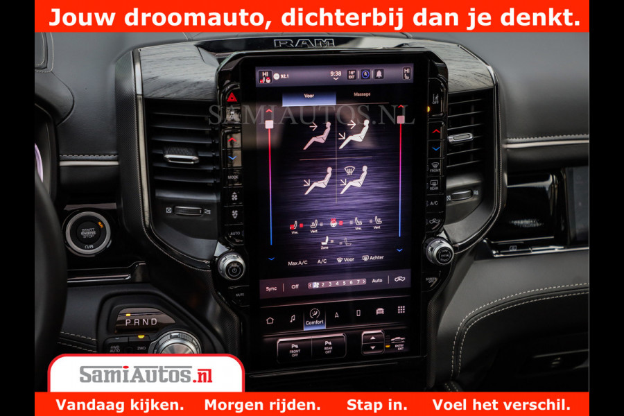 Dodge Ram 1500 Limited Night High Output 540HP 706Nm | Massage + Full Option | De Meest Luxe en Volle Pick-Up in zijn Klasse | Comfortabele Dubbele Cabine met Royale 5 Zitplaatsen | BPM vrij | Nu Leverbaar uit Voorraad | Voorraad Nr 2318 - 5415