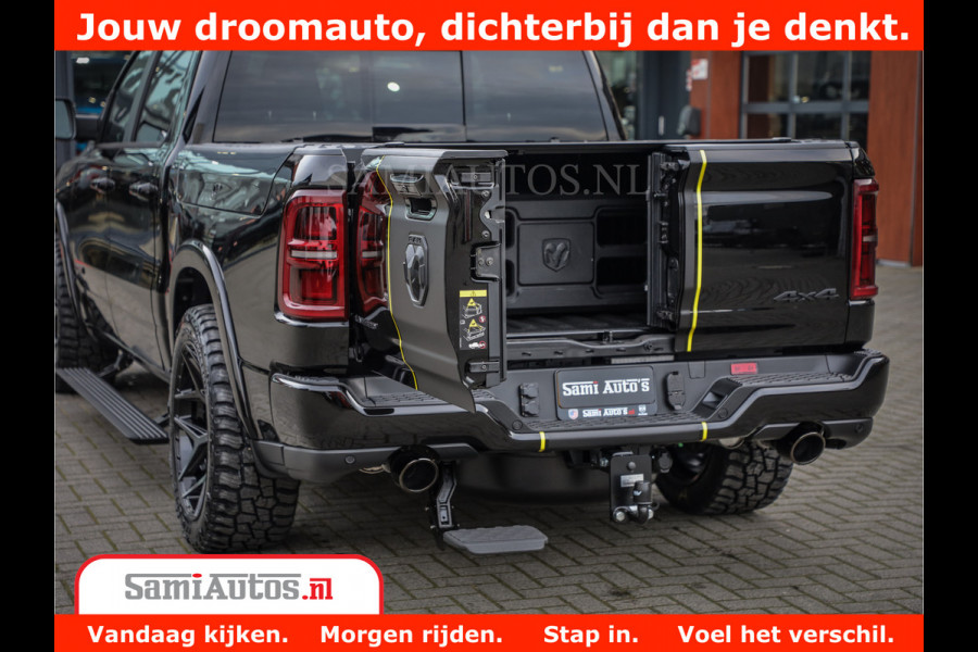 Dodge Ram 1500 Limited Night High Output 540HP 706Nm | Massage + Full Option | De Meest Luxe en Volle Pick-Up in zijn Klasse | Comfortabele Dubbele Cabine met Royale 5 Zitplaatsen | BPM vrij | Nu Leverbaar uit Voorraad | Voorraad Nr 2318 - 5415