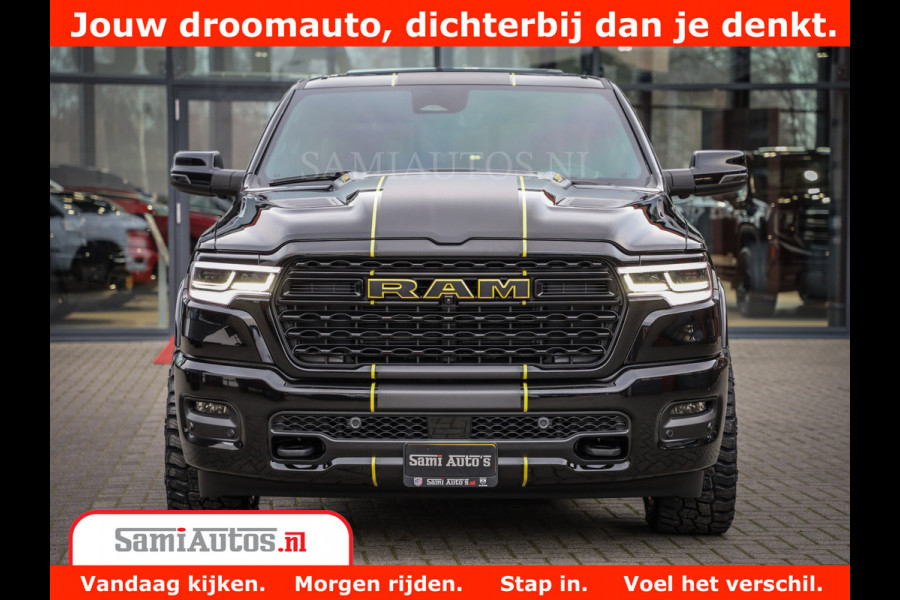 Dodge Ram 1500 Limited Night High Output 540HP 706Nm | Massage + Full Option | De Meest Luxe en Volle Pick-Up in zijn Klasse | Comfortabele Dubbele Cabine met Royale 5 Zitplaatsen | BPM vrij | Nu Leverbaar uit Voorraad | Voorraad Nr 2318 - 5415