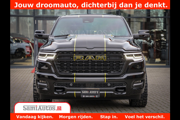 Dodge Ram 1500 Limited Night High Output 540HP 706Nm | Massage + Full Option | De Meest Luxe en Volle Pick-Up in zijn Klasse | Comfortabele Dubbele Cabine met Royale 5 Zitplaatsen | BPM vrij | Nu Leverbaar uit Voorraad | Voorraad Nr 2318 - 5415