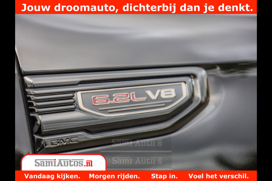 GMC Sierra DENALI 6.2 V8 426PK Full Option | De Meest Luxe Pick-Up in zijn Klasse | Comfortabele Dubbele Cabine met Royale 5 Zitplaatsen | BPM vrij | Nu Leverbaar uit Voorraad | Voorraad Nr 433388