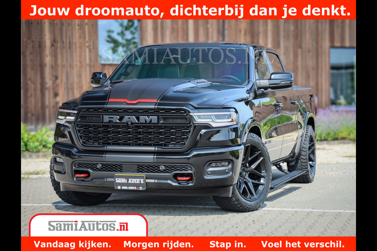 Dodge Ram 1500 Limited Night High Output 540HP 706Nm | Massage + Full Option | De Meest Luxe en Volle Pick-Up in zijn Klasse | Comfortabele Dubbele Cabine met Royale 5 Zitplaatsen | BPM vrij | Nu Leverbaar uit Voorraad | Voorraad Nr 2354 - 3380 Dodge Ram 1500 Limited Night High Output 540HP 706Nm | Massage + Full Option | De Meest Luxe en Volle Pick-Up in zijn Klasse | Comfortabele Dubbele Cabine met Royale 5 Zitplaatsen | BPM vrij | Nu Leverbaar uit Voorraad | Voorraad Nr 2354 - 3380