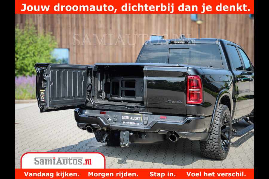 Dodge Ram 1500 Limited Night High Output 540HP 706Nm | Massage + Full Option | De Meest Luxe en Volle Pick-Up in zijn Klasse | Comfortabele Dubbele Cabine met Royale 5 Zitplaatsen | BPM vrij | Nu Leverbaar uit Voorraad | Voorraad Nr 2355 - 5149