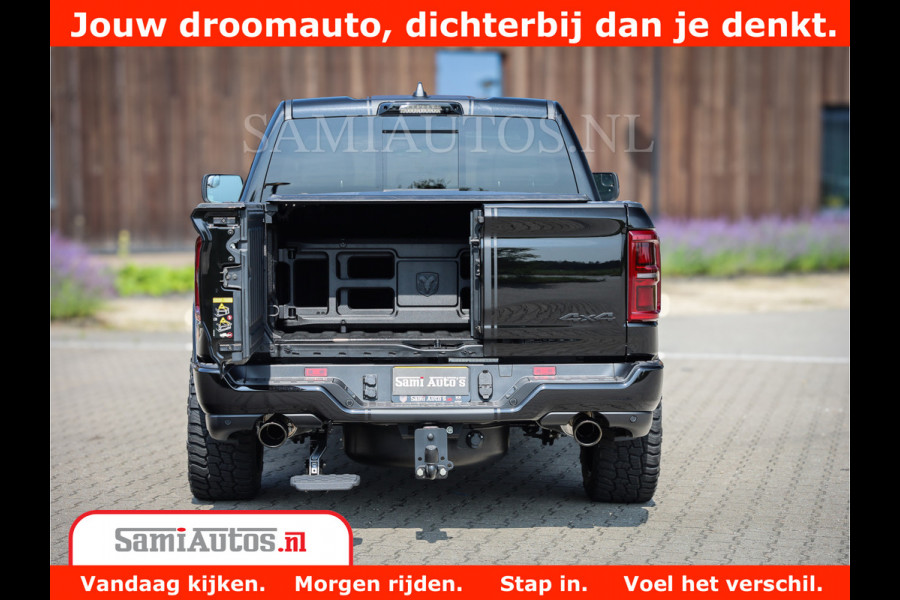 Dodge Ram 1500 Limited Night High Output 540HP 706Nm | Massage + Full Option | De Meest Luxe en Volle Pick-Up in zijn Klasse | Comfortabele Dubbele Cabine met Royale 5 Zitplaatsen | BPM vrij | Nu Leverbaar uit Voorraad | Voorraad Nr 2355 - 5149
