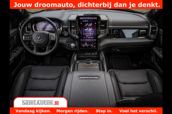 Dodge Ram 1500 Limited Night High Output 540HP 706Nm | Massage + Full Option | De Meest Luxe en Volle Pick-Up in zijn Klasse | Comfortabele Dubbele Cabine met Royale 5 Zitplaatsen | BPM vrij | Nu Leverbaar uit Voorraad | Voorraad Nr 2355 - 5149