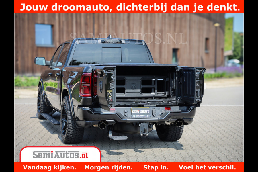 Dodge Ram 1500 Limited Night High Output 540HP 706Nm | Massage + Full Option | De Meest Luxe en Volle Pick-Up in zijn Klasse | Comfortabele Dubbele Cabine met Royale 5 Zitplaatsen | BPM vrij | Nu Leverbaar uit Voorraad | Voorraad Nr 2355 - 5149