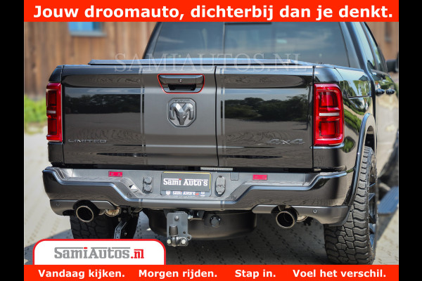 Dodge Ram 1500 Limited Night High Output 540HP 706Nm | Massage + Full Option | De Meest Luxe en Volle Pick-Up in zijn Klasse | Comfortabele Dubbele Cabine met Royale 5 Zitplaatsen | BPM vrij | Nu Leverbaar uit Voorraad | Voorraad Nr 2355 - 5149
