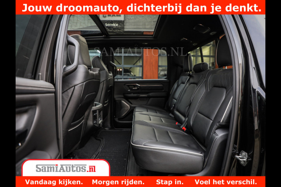 Dodge Ram 1500 Limited Night High Output 540HP 706Nm | Massage + Full Option | De Meest Luxe en Volle Pick-Up in zijn Klasse | Comfortabele Dubbele Cabine met Royale 5 Zitplaatsen | BPM vrij | Nu Leverbaar uit Voorraad | Voorraad Nr 2355 - 5149