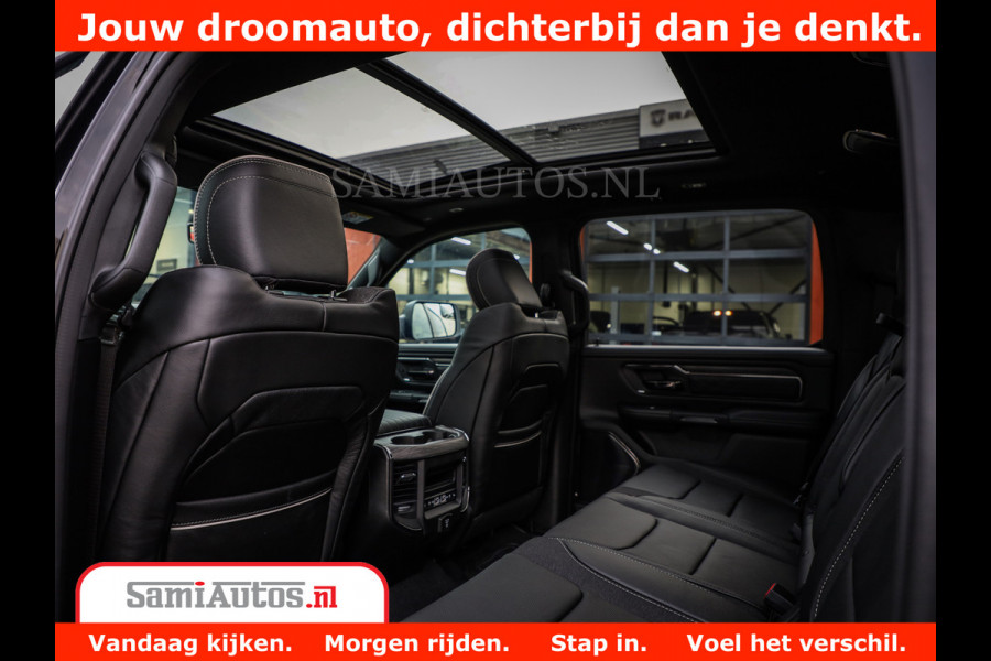 Dodge Ram 1500 Limited Night High Output 540HP 706Nm | Massage + Full Option | De Meest Luxe en Volle Pick-Up in zijn Klasse | Comfortabele Dubbele Cabine met Royale 5 Zitplaatsen | BPM vrij | Nu Leverbaar uit Voorraad | Voorraad Nr 2355 - 5149