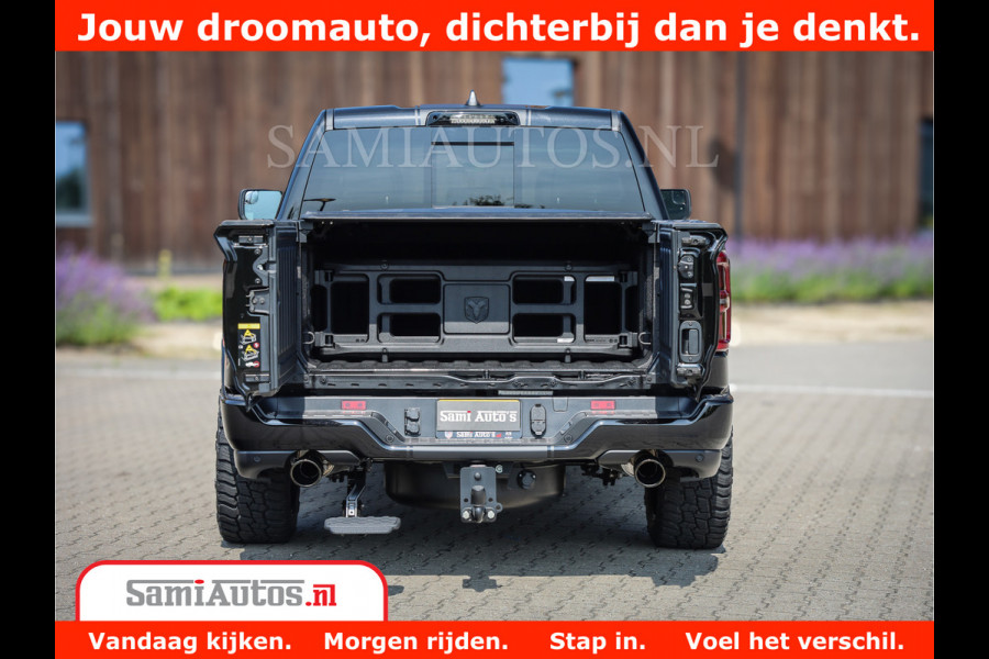 Dodge Ram 1500 Limited Night High Output 540HP 706Nm | Massage + Full Option | De Meest Luxe en Volle Pick-Up in zijn Klasse | Comfortabele Dubbele Cabine met Royale 5 Zitplaatsen | BPM vrij | Nu Leverbaar uit Voorraad | Voorraad Nr 2331 - 5133