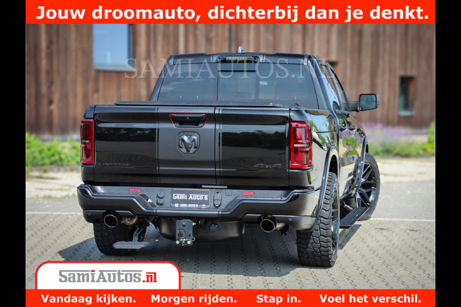 Dodge Ram 1500 Limited Night High Output 540HP 706Nm | Massage + Full Option | De Meest Luxe en Volle Pick-Up in zijn Klasse | Comfortabele Dubbele Cabine met Royale 5 Zitplaatsen | BPM vrij | Nu Leverbaar uit Voorraad | Voorraad Nr 2331 - 5133