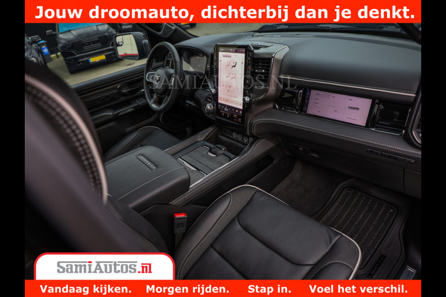 Dodge Ram 1500 Limited Night High Output 540HP 706Nm | Massage + Full Option | De Meest Luxe en Volle Pick-Up in zijn Klasse | Comfortabele Dubbele Cabine met Royale 5 Zitplaatsen | BPM vrij | Nu Leverbaar uit Voorraad | Voorraad Nr 2331 - 5133