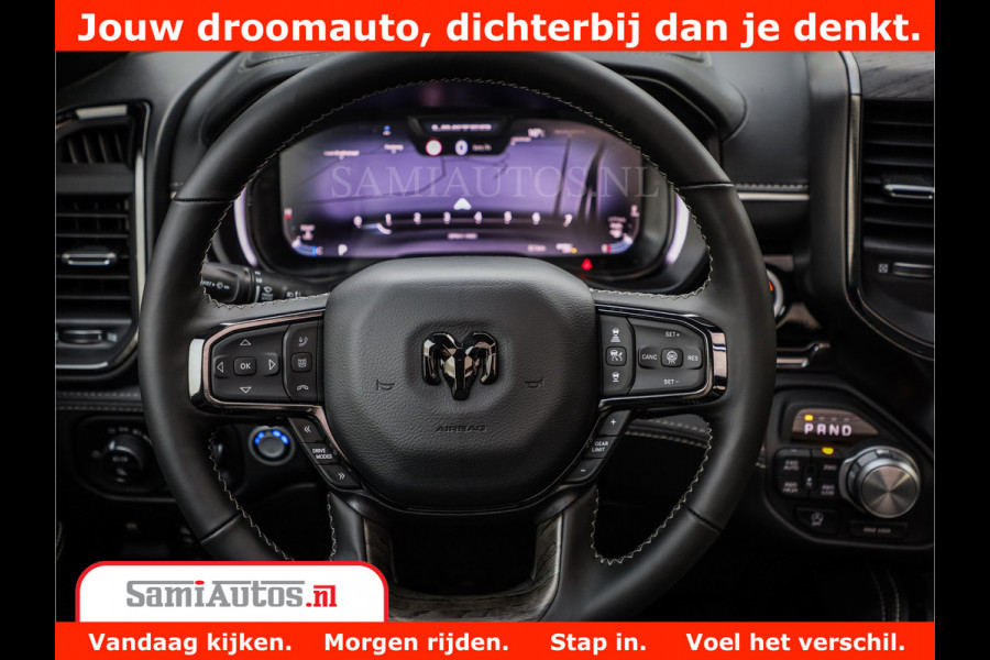 Dodge Ram 1500 Limited Night High Output 540HP 706Nm | Massage + Full Option | De Meest Luxe en Volle Pick-Up in zijn Klasse | Comfortabele Dubbele Cabine met Royale 5 Zitplaatsen | BPM vrij | Nu Leverbaar uit Voorraad | Voorraad Nr 2331 - 5133