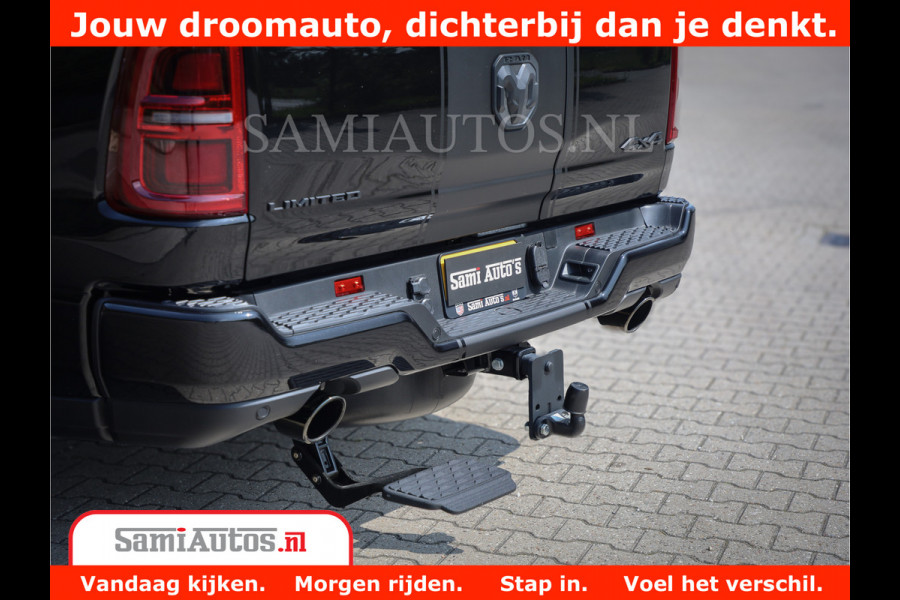 Dodge Ram 1500 Limited Night High Output 540HP 706Nm | Massage + Full Option | De Meest Luxe en Volle Pick-Up in zijn Klasse | Comfortabele Dubbele Cabine met Royale 5 Zitplaatsen | BPM vrij | Nu Leverbaar uit Voorraad | Voorraad Nr 2331 - 5133