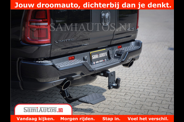 Dodge Ram 1500 Limited Night High Output 540HP 706Nm | Massage + Full Option | De Meest Luxe en Volle Pick-Up in zijn Klasse | Comfortabele Dubbele Cabine met Royale 5 Zitplaatsen | BPM vrij | Nu Leverbaar uit Voorraad | Voorraad Nr 2331 - 5133
