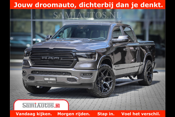 Dodge Ram 1500 Laramie Night 5,7 V8 402PK | Krachtige Hemi | Zeer Rijk Uitgevoerd | Comfortabele Dubbele Cabine met Royale 5 Zitplaatsen | BPM vrij | Nu Leverbaar uit Voorraad | Voorraad Nr 2371 - 2297