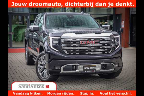 GMC Sierra DENALI | All-In Prijs | 6,2 V8 Full Option | De Meest Luxe Pick-Up in zijn Klasse | Comfortabele Dubbele Cabine met Royale 5 Zitplaatsen | BPM vrij | Nu Leverbaar uit Voorraad | Voorraad Nr 420229