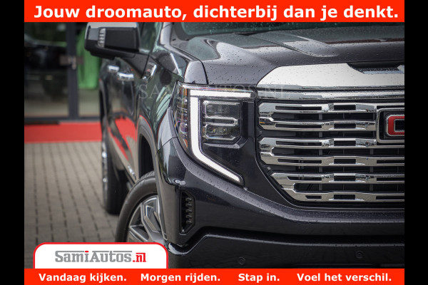 GMC Sierra DENALI | All-In Prijs | 6,2 V8 Full Option | De Meest Luxe Pick-Up in zijn Klasse | Comfortabele Dubbele Cabine met Royale 5 Zitplaatsen | BPM vrij | Nu Leverbaar uit Voorraad | Voorraad Nr 420229