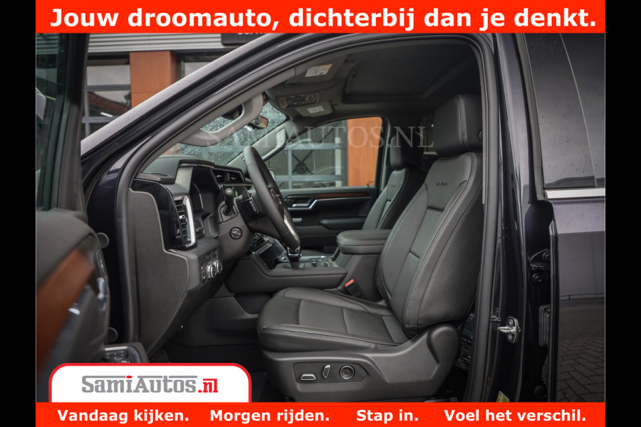 GMC Sierra DENALI | All-In Prijs | 6,2 V8 Full Option | De Meest Luxe Pick-Up in zijn Klasse | Comfortabele Dubbele Cabine met Royale 5 Zitplaatsen | BPM vrij | Nu Leverbaar uit Voorraad | Voorraad Nr 420229