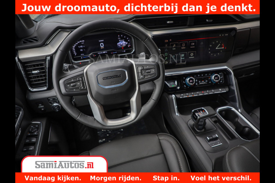 GMC Sierra DENALI | All-In Prijs | 6,2 V8 Full Option | De Meest Luxe Pick-Up in zijn Klasse | Comfortabele Dubbele Cabine met Royale 5 Zitplaatsen | BPM vrij | Nu Leverbaar uit Voorraad | Voorraad Nr 420229