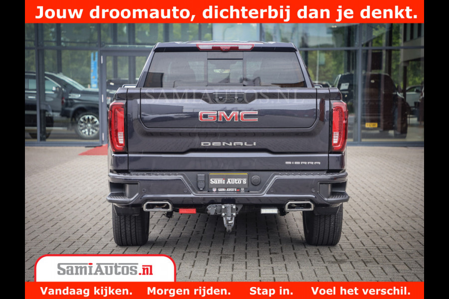 GMC Sierra DENALI | All-In Prijs | 6,2 V8 Full Option | De Meest Luxe Pick-Up in zijn Klasse | Comfortabele Dubbele Cabine met Royale 5 Zitplaatsen | BPM vrij | Nu Leverbaar uit Voorraad | Voorraad Nr 420229