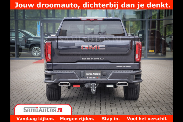 GMC Sierra DENALI | All-In Prijs | 6,2 V8 Full Option | De Meest Luxe Pick-Up in zijn Klasse | Comfortabele Dubbele Cabine met Royale 5 Zitplaatsen | BPM vrij | Nu Leverbaar uit Voorraad | Voorraad Nr 420229