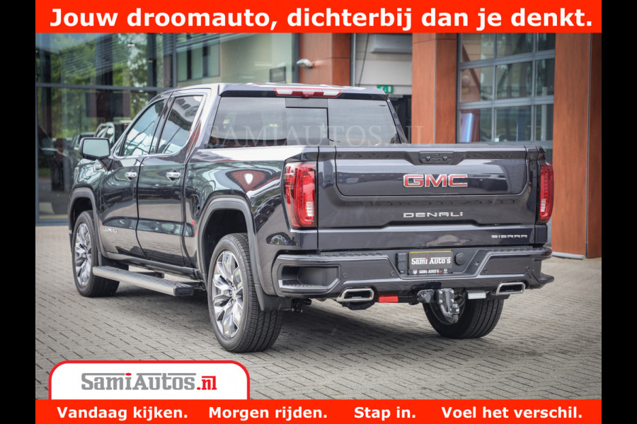 GMC Sierra DENALI | All-In Prijs | 6,2 V8 Full Option | De Meest Luxe Pick-Up in zijn Klasse | Comfortabele Dubbele Cabine met Royale 5 Zitplaatsen | BPM vrij | Nu Leverbaar uit Voorraad | Voorraad Nr 420229