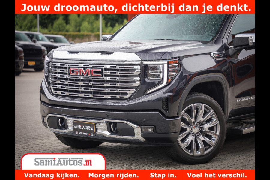 GMC Sierra DENALI | All-In Prijs | 6,2 V8 Full Option | De Meest Luxe Pick-Up in zijn Klasse | Comfortabele Dubbele Cabine met Royale 5 Zitplaatsen | BPM vrij | Nu Leverbaar uit Voorraad | Voorraad Nr 420229