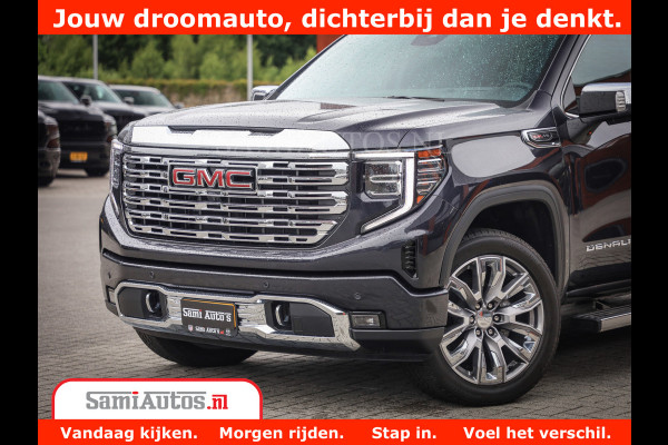 GMC Sierra DENALI | All-In Prijs | 6,2 V8 Full Option | De Meest Luxe Pick-Up in zijn Klasse | Comfortabele Dubbele Cabine met Royale 5 Zitplaatsen | BPM vrij | Nu Leverbaar uit Voorraad | Voorraad Nr 420229