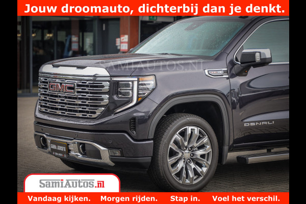 GMC Sierra DENALI | All-In Prijs | 6,2 V8 Full Option | De Meest Luxe Pick-Up in zijn Klasse | Comfortabele Dubbele Cabine met Royale 5 Zitplaatsen | BPM vrij | Nu Leverbaar uit Voorraad | Voorraad Nr 420229