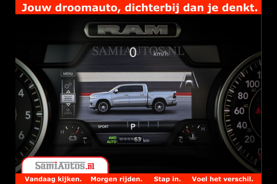 Dodge Ram 1500 Laramie Sport | 420HP 636NM | Stoere Sport en indrukwekkende kleur | Comfortabele Dubbele Cabine met Royale 5 Zitplaatsen | Nu Leverbaar uit Voorraad | Voorraad Nr 2218 - 3854
