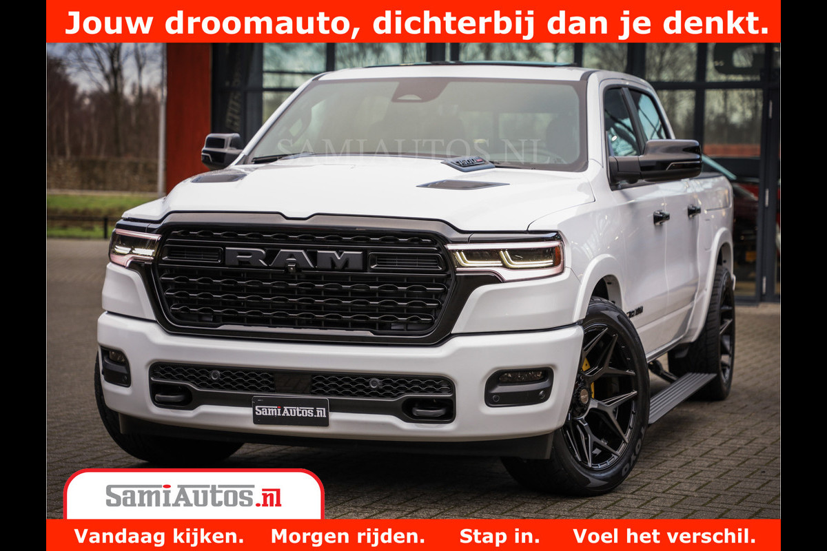 Dodge Ram 1500 1500 Limited Night H.O 540HP 706Nm | Massage + Full Option | De Meest Luxe en Volle Pick-Up in zijn Klasse | Comfortabele Dubbele Cabine met Royale 5 Zitplaatsen | BPM vrij | Nu Leverbaar uit Voorraad | Voorraad Nr 2298 - 7479 Dodge Ram 1500 1500 Limited Night H.O 540HP 706Nm | Massage + Full Option | De Meest Luxe en Volle Pick-Up in zijn Klasse | Comfortabele Dubbele Cabine met Royale 5 Zitplaatsen | BPM vrij | Nu Leverbaar uit Voorraad | Voorraad Nr 2298 - 7479