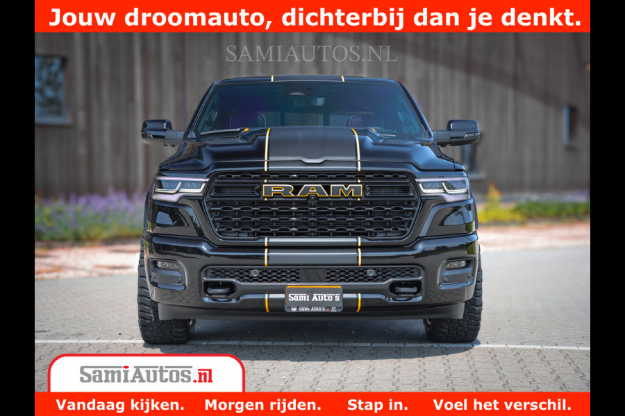 Dodge Ram 1500 Limited Night High Output 540HP 706Nm | Massage + Full Option | De Meest Luxe en Volle Pick-Up in zijn Klasse | Comfortabele Dubbele Cabine met Royale 5 Zitplaatsen | BPM vrij | Nu Leverbaar uit Voorraad | Voorraad Nr 2324 - 5142