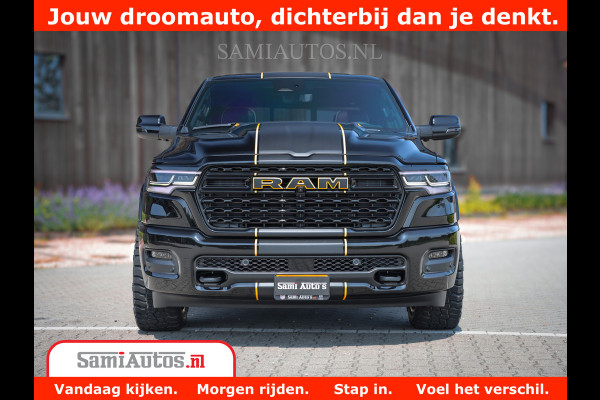 Dodge Ram 1500 Limited Night High Output 540HP 706Nm | Massage + Full Option | De Meest Luxe en Volle Pick-Up in zijn Klasse | Comfortabele Dubbele Cabine met Royale 5 Zitplaatsen | BPM vrij | Nu Leverbaar uit Voorraad | Voorraad Nr 2324 - 5142
