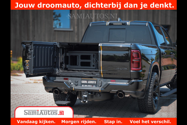 Dodge Ram 1500 Limited Night High Output 540HP 706Nm | Massage + Full Option | De Meest Luxe en Volle Pick-Up in zijn Klasse | Comfortabele Dubbele Cabine met Royale 5 Zitplaatsen | BPM vrij | Nu Leverbaar uit Voorraad | Voorraad Nr 2324 - 5142