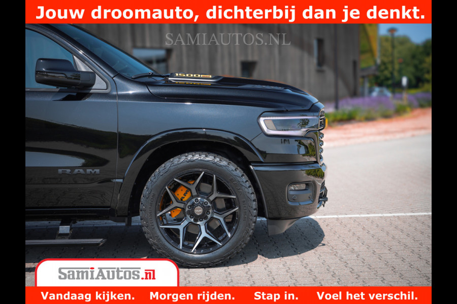 Dodge Ram 1500 Limited Night High Output 540HP 706Nm | Massage + Full Option | De Meest Luxe en Volle Pick-Up in zijn Klasse | Comfortabele Dubbele Cabine met Royale 5 Zitplaatsen | BPM vrij | Nu Leverbaar uit Voorraad | Voorraad Nr 2324 - 5142