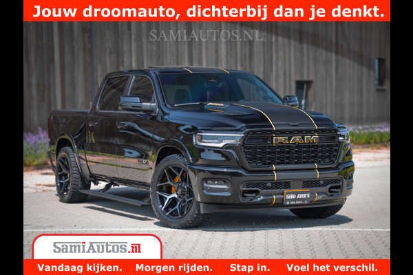 Dodge Ram 1500 Limited Night High Output 540HP 706Nm | Massage + Full Option | De Meest Luxe en Volle Pick-Up in zijn Klasse | Comfortabele Dubbele Cabine met Royale 5 Zitplaatsen | BPM vrij | Nu Leverbaar uit Voorraad | Voorraad Nr 2324 - 5142