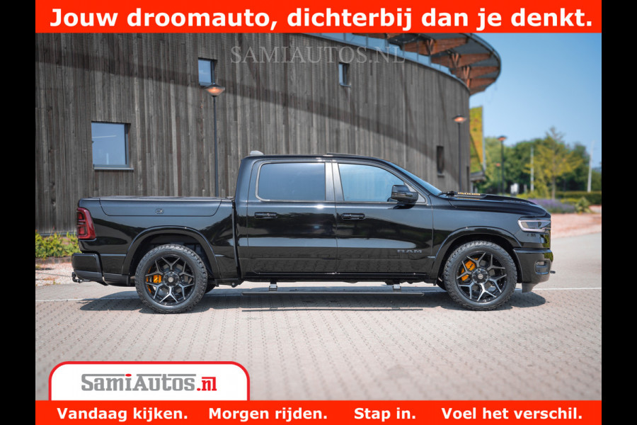 Dodge Ram 1500 Limited Night High Output 540HP 706Nm | Massage + Full Option | De Meest Luxe en Volle Pick-Up in zijn Klasse | Comfortabele Dubbele Cabine met Royale 5 Zitplaatsen | BPM vrij | Nu Leverbaar uit Voorraad | Voorraad Nr 2324 - 5142
