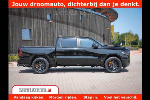 Dodge Ram 1500 Limited Night High Output 540HP 706Nm | Massage + Full Option | De Meest Luxe en Volle Pick-Up in zijn Klasse | Comfortabele Dubbele Cabine met Royale 5 Zitplaatsen | BPM vrij | Nu Leverbaar uit Voorraad | Voorraad Nr 2324 - 5142