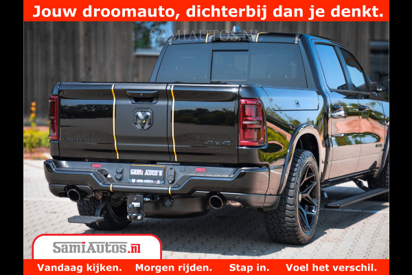 Dodge Ram 1500 Limited Night High Output 540HP 706Nm | Massage + Full Option | De Meest Luxe en Volle Pick-Up in zijn Klasse | Comfortabele Dubbele Cabine met Royale 5 Zitplaatsen | BPM vrij | Nu Leverbaar uit Voorraad | Voorraad Nr 2324 - 5142