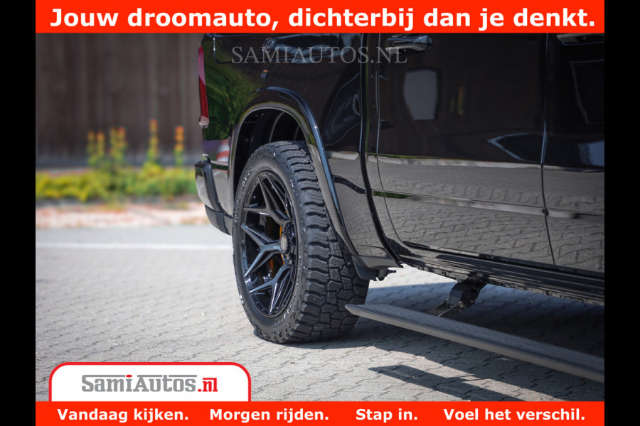 Dodge Ram 1500 Limited Night High Output 540HP 706Nm | Massage + Full Option | De Meest Luxe en Volle Pick-Up in zijn Klasse | Comfortabele Dubbele Cabine met Royale 5 Zitplaatsen | BPM vrij | Nu Leverbaar uit Voorraad | Voorraad Nr 2324 - 5142