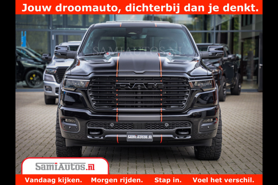 Dodge Ram 1500 Night Premium | Full Option | De Meest Luxe Pick-Up in zijn Klasse | Comfortabele Dubbele Cabine met Royale 5 Zitplaatsen | BPM vrij | Nu Leverbaar uit Voorraad | Voorraad Nr 2283 - 3326