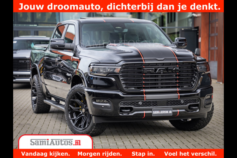 Dodge Ram 1500 Night Premium | Full Option | De Meest Luxe Pick-Up in zijn Klasse | Comfortabele Dubbele Cabine met Royale 5 Zitplaatsen | BPM vrij | Nu Leverbaar uit Voorraad | Voorraad Nr 2283 - 3326