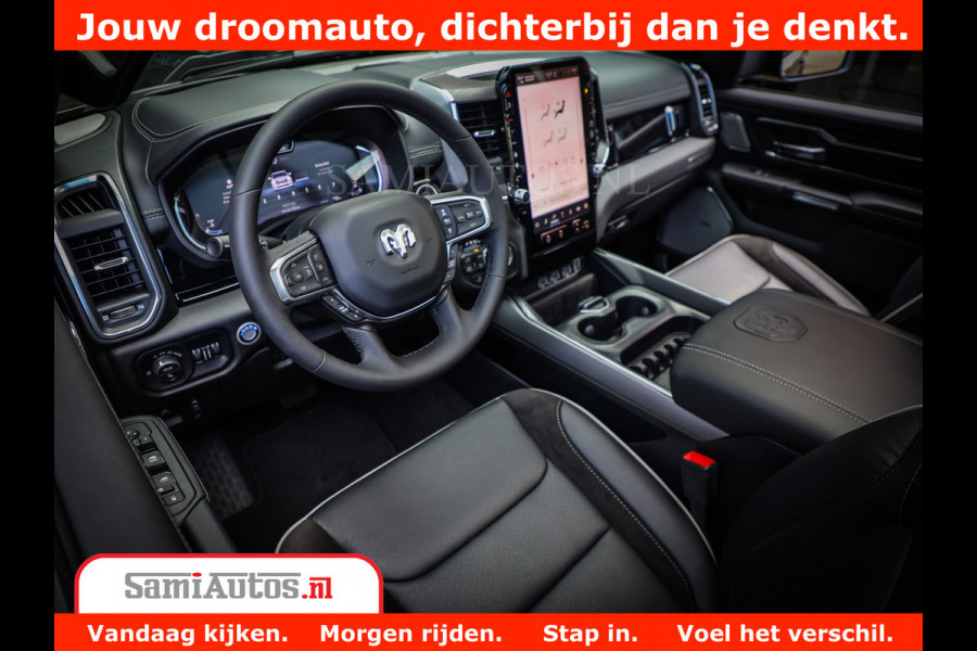 Dodge Ram 1500 Night Premium | Full Option | De Meest Luxe Pick-Up in zijn Klasse | Comfortabele Dubbele Cabine met Royale 5 Zitplaatsen | BPM vrij | Nu Leverbaar uit Voorraad | Voorraad Nr 2283 - 3326