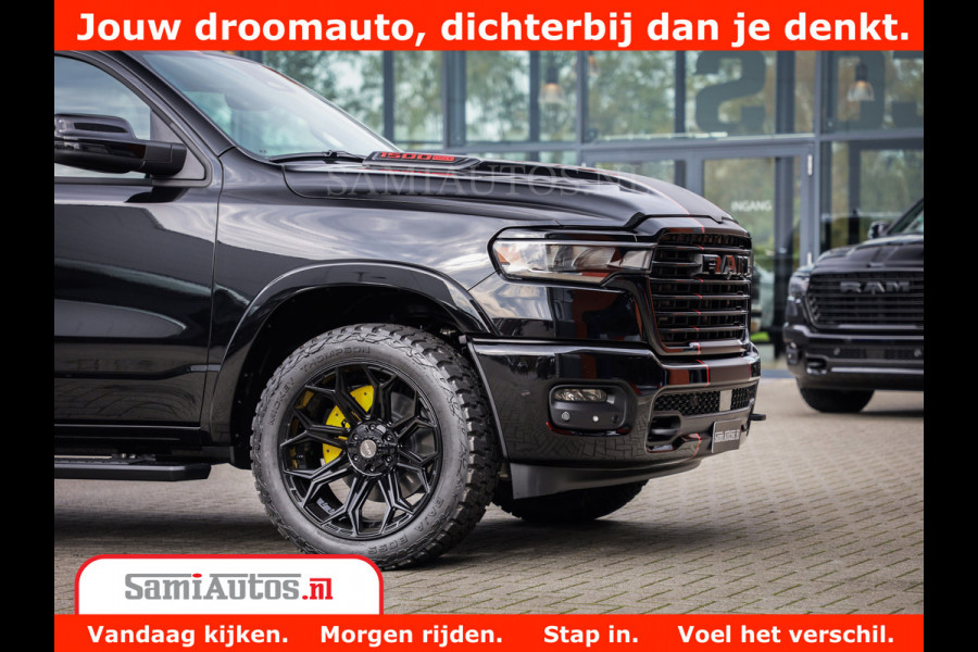 Dodge Ram 1500 Night Premium | Full Option | De Meest Luxe Pick-Up in zijn Klasse | Comfortabele Dubbele Cabine met Royale 5 Zitplaatsen | BPM vrij | Nu Leverbaar uit Voorraad | Voorraad Nr 2283 - 3326