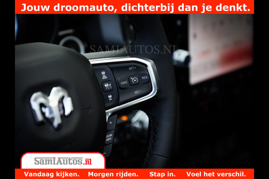 Dodge Ram 1500 Night Premium | Full Option | De Meest Luxe Pick-Up in zijn Klasse | Comfortabele Dubbele Cabine met Royale 5 Zitplaatsen | BPM vrij | Nu Leverbaar uit Voorraad | Voorraad Nr 2283 - 3326