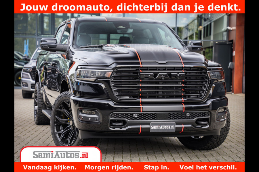 Dodge Ram 1500 Night Premium | Full Option | De Meest Luxe Pick-Up in zijn Klasse | Comfortabele Dubbele Cabine met Royale 5 Zitplaatsen | BPM vrij | Nu Leverbaar uit Voorraad | Voorraad Nr 2283 - 3326