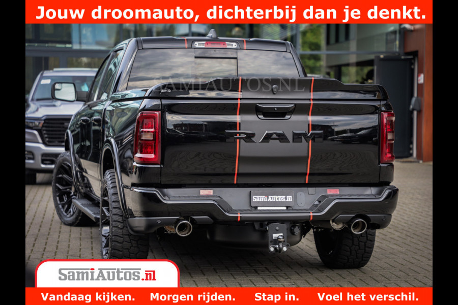 Dodge Ram 1500 Night Premium | Full Option | De Meest Luxe Pick-Up in zijn Klasse | Comfortabele Dubbele Cabine met Royale 5 Zitplaatsen | BPM vrij | Nu Leverbaar uit Voorraad | Voorraad Nr 2283 - 3326