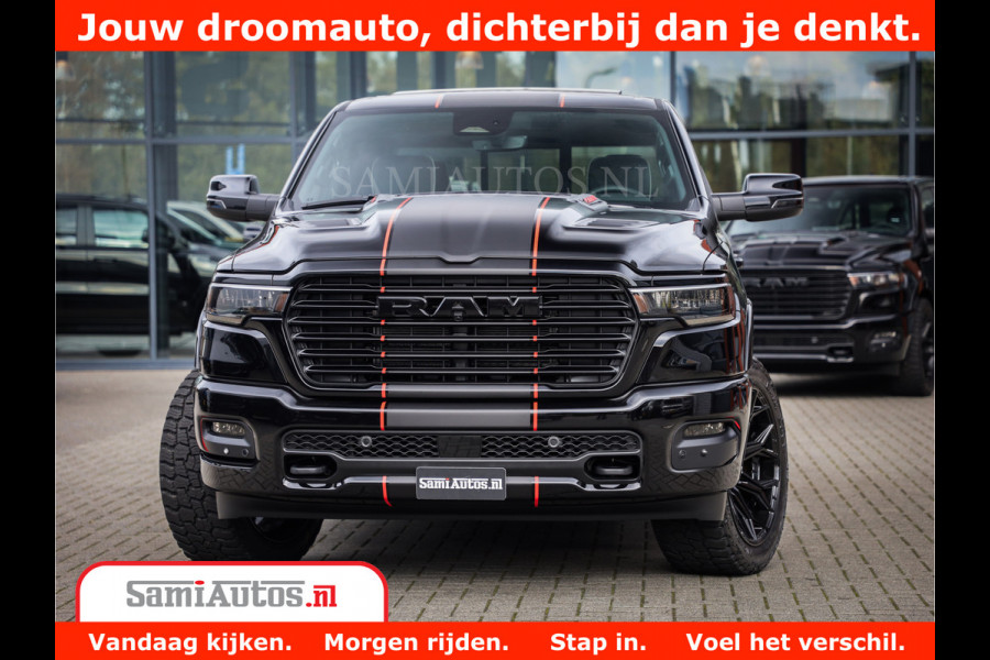 Dodge Ram 1500 Night Premium | Full Option | De Meest Luxe Pick-Up in zijn Klasse | Comfortabele Dubbele Cabine met Royale 5 Zitplaatsen | BPM vrij | Nu Leverbaar uit Voorraad | Voorraad Nr 2283 - 3326