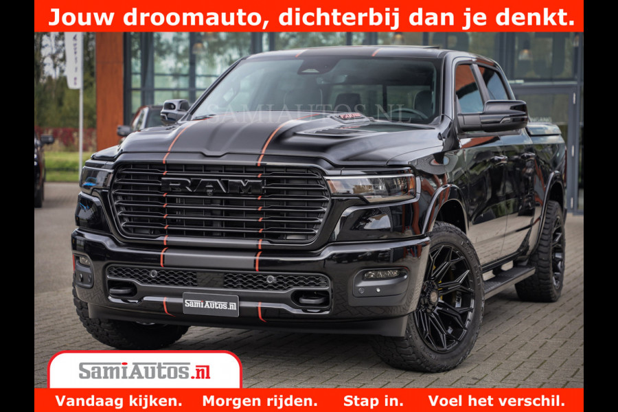 Dodge Ram 1500 Night Premium | Full Option | De Meest Luxe Pick-Up in zijn Klasse | Comfortabele Dubbele Cabine met Royale 5 Zitplaatsen | BPM vrij | Nu Leverbaar uit Voorraad | Voorraad Nr 2283 - 3326